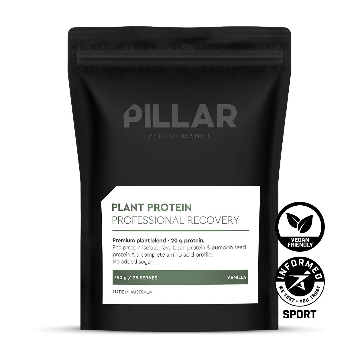 PILLAR Performance Plant Protein stocked at Trademark Performance Melbourne