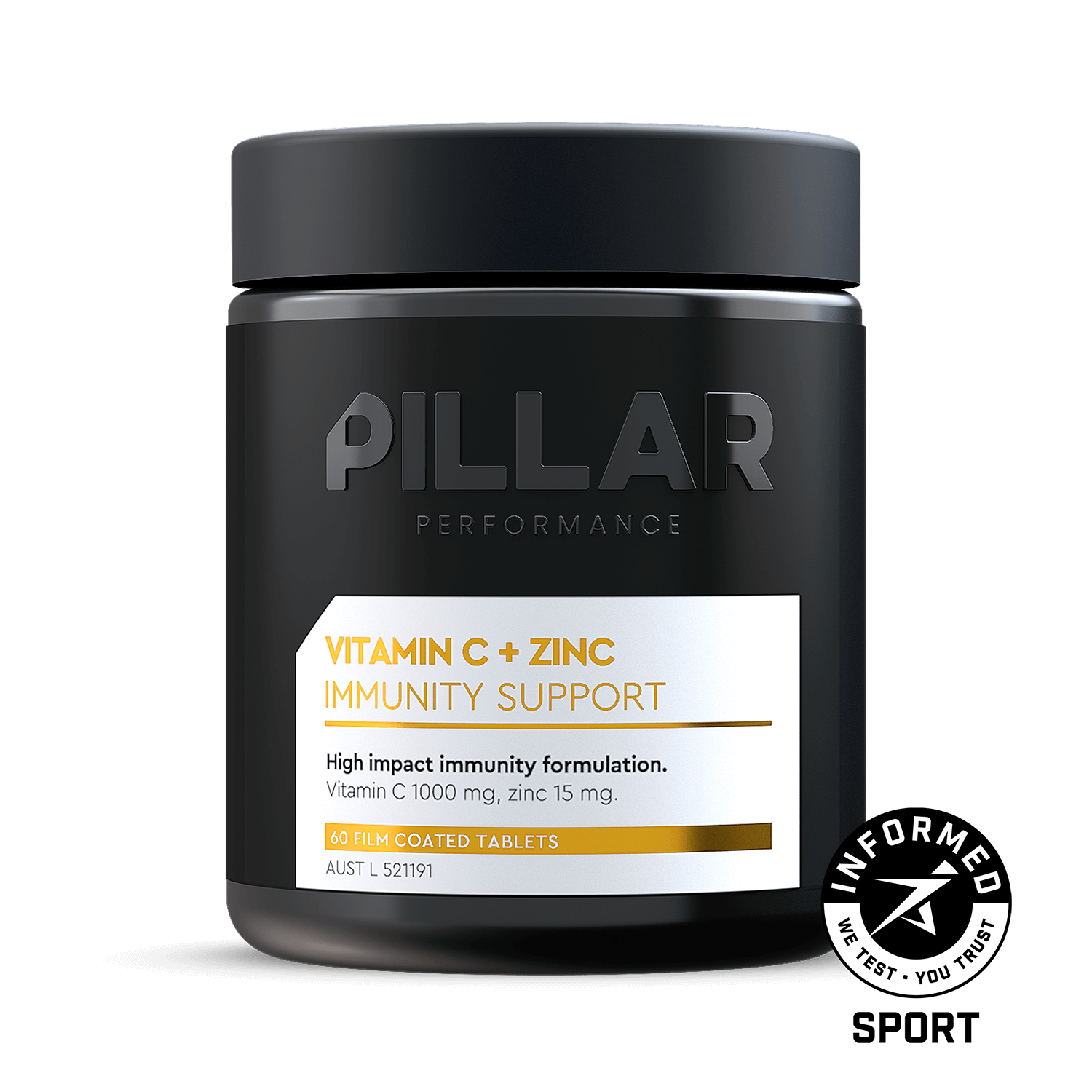 PILLAR Vitamin C plus Zinc at Trademark Performance Melbourne